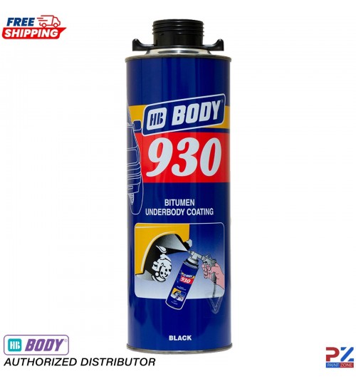 HB Body 930 Underbody Black Bitumen 1L – Anti Stone Chip Coating